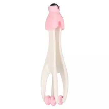 Массажер для суставов пальцев, снятие стресса, улучшение циркуляции крови, многофункциональный акупунктурный роликовый массажер, розовый