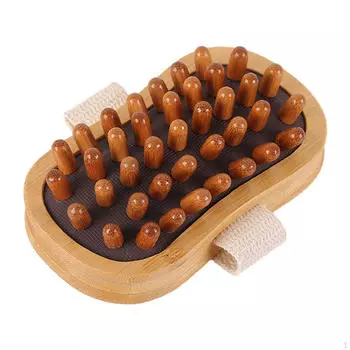 Массажер для тела из натурального дерева для расслабления и расслабления мышц кофейный
