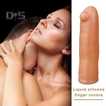 Массажер для точки G, рукав для пальцев, жидкий силиконовый материал, рукав для пальца с выступом для стимуляции клитора, груди, секс для взрослых пар B