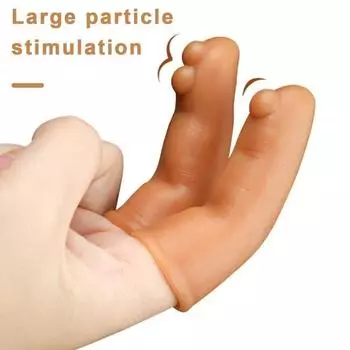 Массажер для точки G, рукав для пальцев, жидкий силиконовый материал, рукав для пальцев с выступом для стимуляции клитора, груди, секс-игрушка для взрослых пар