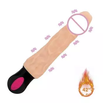Массажер для точки G, вагина, гибкий, нагревающийся, реалистичный, дилдо, вибратор, секс-игрушки для женщин, 12 режимов, женская мастурбация XL-911