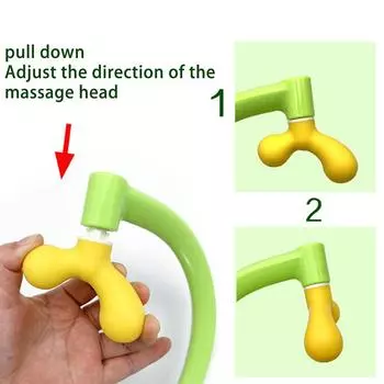 Массажер для триггерных точек для шеи и плеч, самомассаж с двумя триггерными точками, имитирующий массаж глубоких тканей, руки терапевта