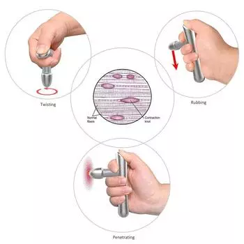 Массажер для триггерных точек из нержавеющей стали, инструменты для рефлексотерапии и акупрессуры