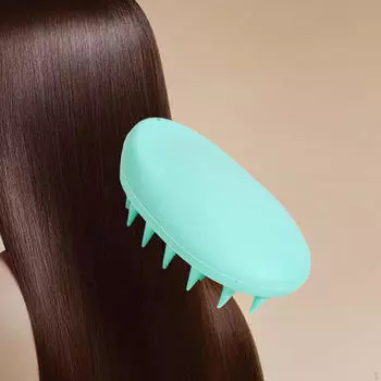 Массажер для волос и кожи головы, щетка для мытья шампунем, силиконовые щетки для женщин в общежитии розовый