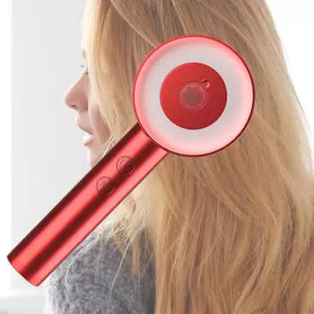 Массажер для волос и кожи головы Шиацу, электрическая массажная расческа для расслабления мышц красный