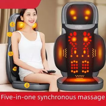 Массажер для всего тела двойного назначения, подушка для талии и шеи - многофункциональная электрическая массажная подушка для разминания спины для автомобиля Domestic Version