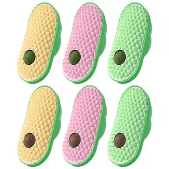 Массажер для выпадения котят с кошачьей мятой Щетка для расчесывания кошек Расческа-самостоятельная расческа для кошек с длинным коротким мехом котят Домашние кошки B