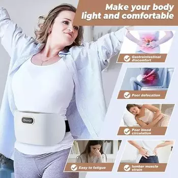 Массажер для живота, электрический массажер для живота Bianstone для снятия боли в животе, спине, шее и ногах