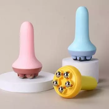 Массажер для живота Rub Belly Roll Bead Thin Waist Exercise Roller Muscles Massager Relax Your Muscles синий