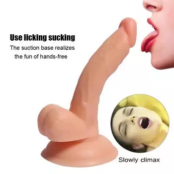 Массажер, фаллоимитатор на присоске, мастурбатор, водонепроницаемая игрушка для взрослых