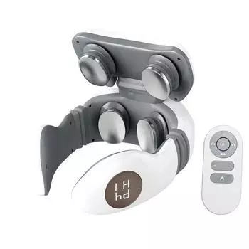 Массажер Инструмент для защиты плеч и шеи Массажный инструмент Электрический импульсный четырехголовочный беспроводной пульт дистанционного зарядки Шейный позвоночный инструмент Chinese version