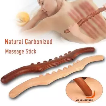 Массажер из натурального дерева, 8/20 бусин, массажер для спины, ручной ролик, инструменты для массажа Гуаша, инструмент для спа-терапии для тела, точечное исцеление, расслабление мышц