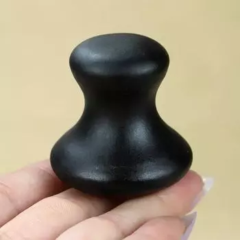 Массажер из натурального камня Бянь для лица, спа-салон, красота, гуашь, камень, грибовидная форма, массаж лица, глаз, лифтинг, похудение, уход за кожей, инструменты