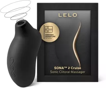 Массажер LELO SONA 2 Cruise Sonic Wave 1 штука Черный (1 пакет)