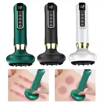 Массажер от целлюлита для ног, устройство для удаления целлюлита, беспроводной аккумуляторный роликовый вибрационный аппарат для уменьшения целлюлита, для коррекции фигуры серый