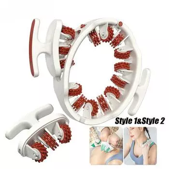 Массажер от целлюлита, ручной массажер для мышц, роликовый для ног, шеи, рук и ног, многофункциональный тренажер для мышц тазового дна, красота