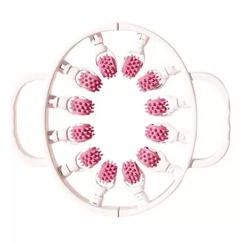 Массажер от целлюлита со съемными роликами для улучшения состояния самых трудных участков. Лучший валик для ног, ягодиц и живота One Size розовый