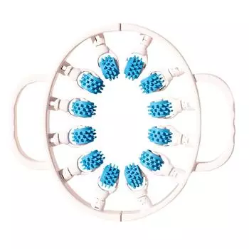 Массажер от целлюлита со съемными роликами для улучшения состояния самых трудных участков. Лучший валик для ног, ягодиц и живота One Size синий