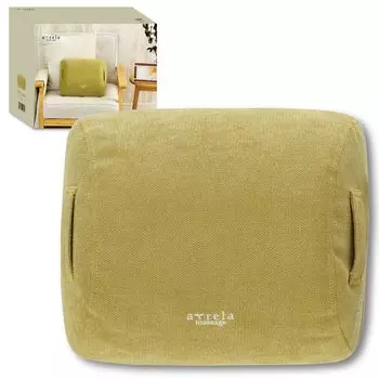 Массажер-подушка ALINCO, беспроводной массажер, массажер для талии, шеи, плеч, ног, икр, постукивающий массаж, коллаж, орехово-зеленый MCR8122G