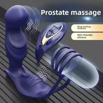 Массажер простаты беспроводной пульт дистанционного управления мужской мастурбации задняя анальная пробка сперма фиксатор кольцо вибратор