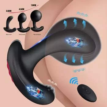Массажер простаты с дистанционным управлением и автоматическими режимами инфляции для взрослых, мужчин и женщин, стимулятор простаты, анальные секс-игрушки для мужчин, женщин