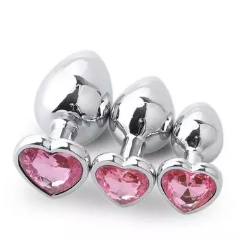 Массажер простаты Товары для взрослых Анальная пробка Анальные игрушки Попка в форме сердца S