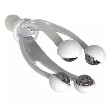 Массажер-ролик для пальцев с вращающимся стальным шариком, удобная ручка, роликовый массажный инструмент для запястья синий