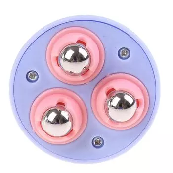 Массажер роликовый шарик с ручкой для тела антицеллюлитный мышечный релаксант