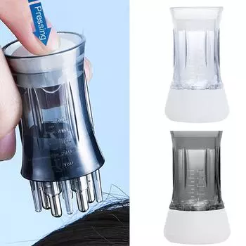 Массажер с эфирным маслом для ухода за кожей головы, уменьшения выпадения волос, улучшения здоровья кожи головы прозрачный