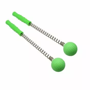 Массажер SinLoon, мяч, молоток, молоток, палка, ручной удар, мяч для гольфа, массаж спины, плеч, массаж всего тела, снятие усталости, боли (2 шт.) (зеленый) зелёный