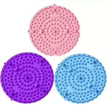 Массажная доска для акупрессуры и йоги для ног, коврик для расслабления мышц, фитнес-коврик для ног, упражнения, круглый Physi T0N8 Blue-55CM