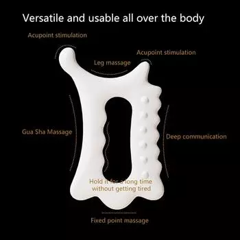 Массажная доска для лица Гуа Ша, смола для уменьшения жира, бесплатная статическая портативная пластина для очистки всего тела для женщин и взрослых