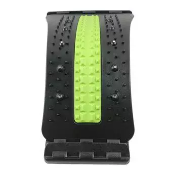 Массажная доска для спины с регулируемым уровнем, растяжка поясничного отдела позвоночника, 4 уровня, зеленая