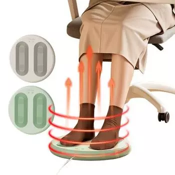 Массажная грелка для ног с вибрацией, быстрый нагрев, регулируемая температура, интеллектуальное отключение питания, низкий уровень шума зелёный