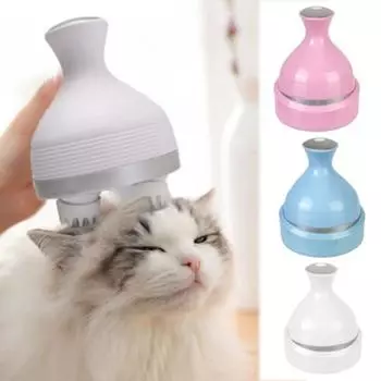 Массажная машина для собак с зарядкой через USB, электрическая расческа для массажа кошек, расслабляющий массажер для кожи головы для кошек и собак