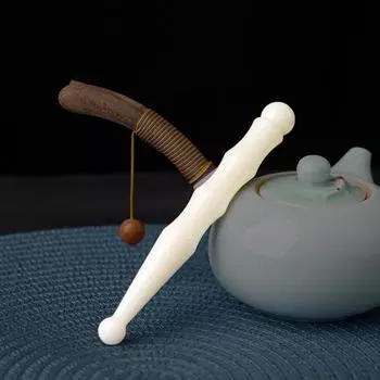 Массажная палочка для акупунктурных точек Гуаша для лица, спа-терапия, скребковый массажер Гуаша зелёный