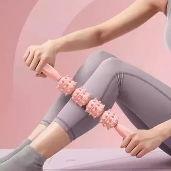 Массажная палочка для тонких ног, палочка с волчьим зубом, роликовый массажер для мышц, йога, фитнес, бег, релаксационная палка, палочка для фитнеса, фасции