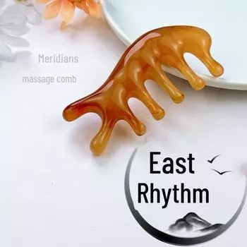 Массажная палочка Dolphin Comb & Eye Meridian Stick - инструмент для соскабливания смолы для полного расслабления тела Essential Oils