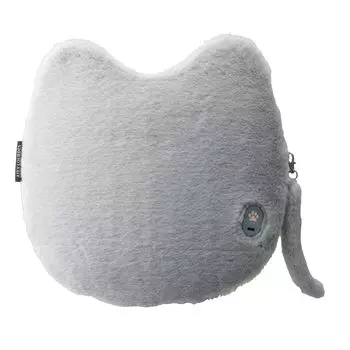 Массажная подушка ATEX Lourdes беспроводная серая для спины, плеч, талии, для кошек AX-HC140gr серый