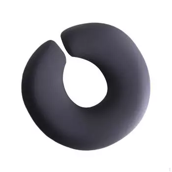 Массажная подушка для лица с эффектом памяти, дышащая, дорожная подголовник, подставка для лица 30,5 см x 5,5 см темно серый