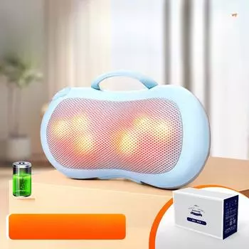 Массажная подушка для шеи и шеи, домашняя автомобильная зарядка для шеи, инструмент для массажа поясницы всего тела, многофункциональный массажер для спины и плеч Plug-in