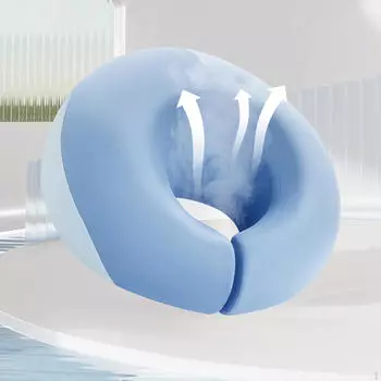 Массажная подушка для сна, салон красоты, эргономика, лежание в самолете чёрный