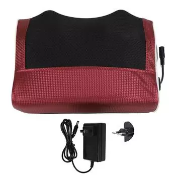 Массажная подушка Эргономичный дизайн 20D Моделирование Удобный дышащий массажер для шеи без зазоров 45° US Plug