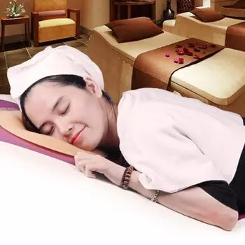 Массажная подушка Моющаяся эргономичная массажная гладкая поверхность тела Искусственная латексная подушка для расслабления для красоты фиолетовый