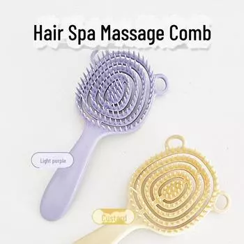 Массажная расческа для домашних животных: Инструмент для удаления шерсти одним щелчком для кошек и собак – пушистая форма для легкого удаления шерсти Pet massage comb светло-фиолетовый