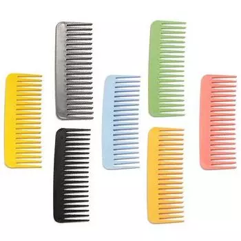 Массажная расческа для завивки волос с грубыми широкими зубьями Инструмент для укладки волос Расческа для волос с широкими зубьями Щетка для волос жёлтый