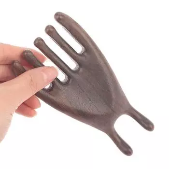 Массажная расческа Five Claws Bergamot для головы, массажер для кожи головы, скраб для кожи головы, сандаловое дерево, массажный инструмент для тела, инструменты для массажа глаз и носа