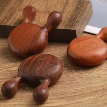 Массажная расческа из сандалового дерева - массажер для носа лягушки, массажная расческа для подтяжки носа, массажный стержень для глаз, расческа для переносицы, улучшающая красоту лица