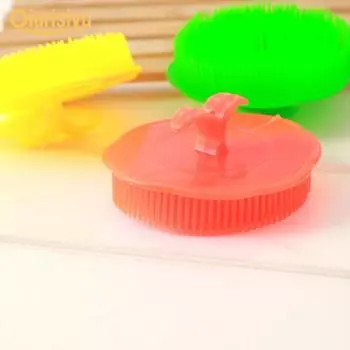 Массажная расческа, круглый массажер для кожи головы, пластиковая расческа для волос, инструмент для купания, дом и сад