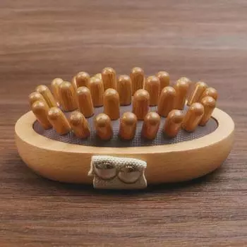 Массажная расческа Meridian Air Cushion из букового дерева для талии и живота